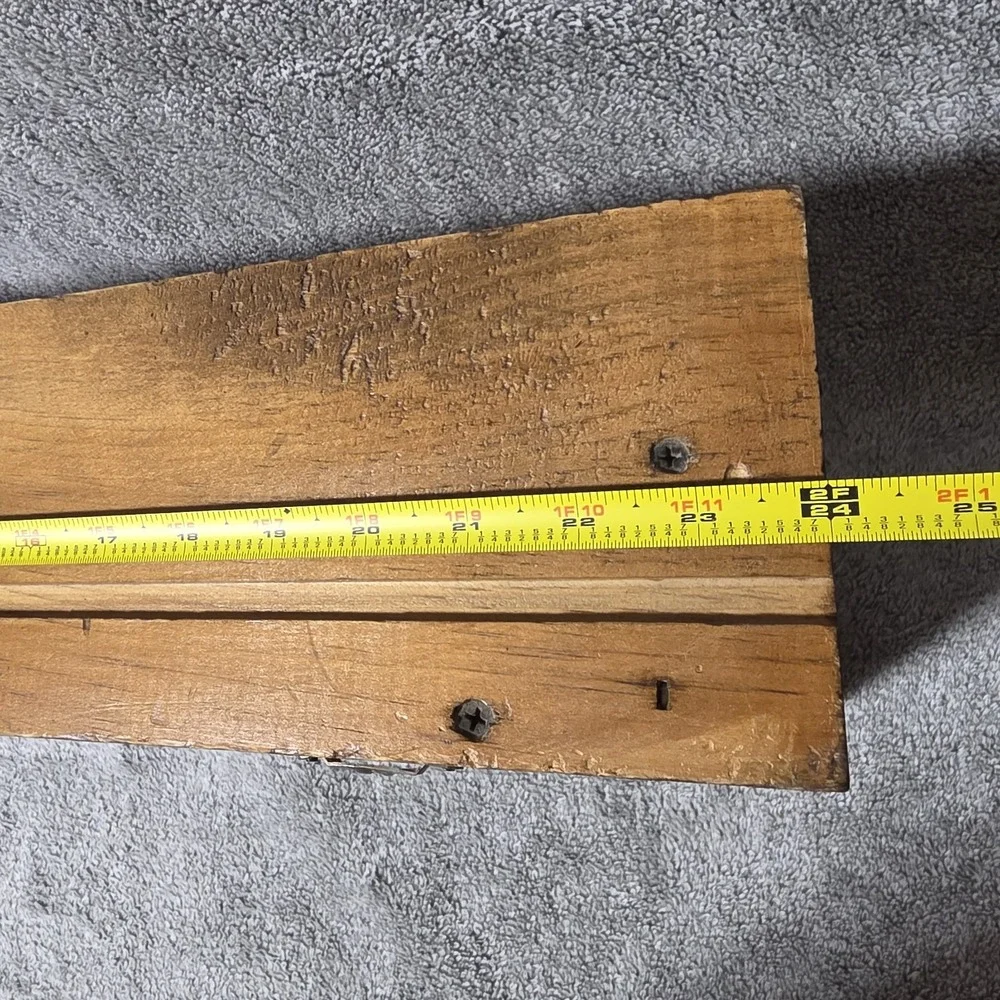 Vintage Wood Country Heart Cutout Shelf w/dowel Cottagecore Grannycore